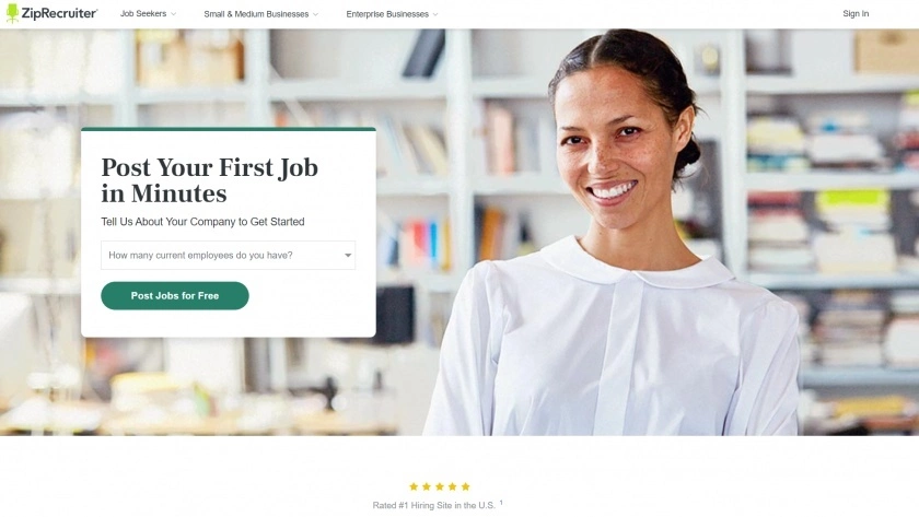 Post your first job in minutes with Zip Recruiter