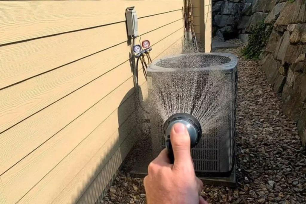 cleaning ac condenser coil