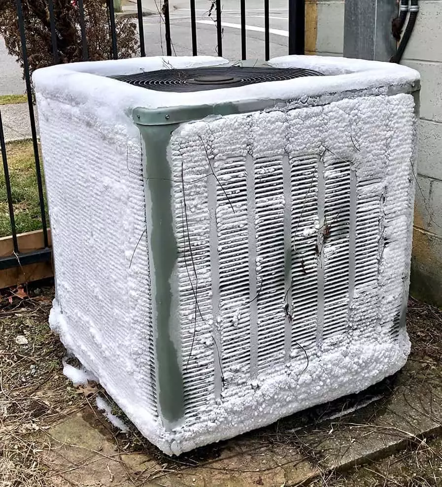 Frozen heat pump
