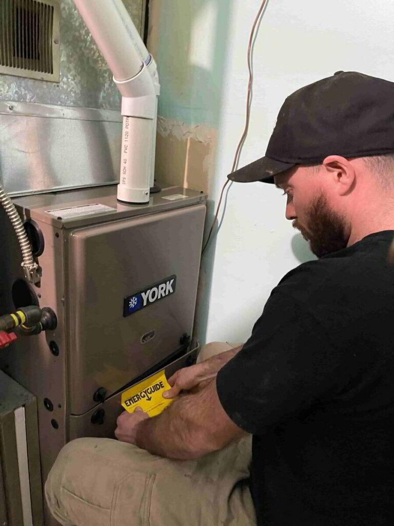phyxter tech installing a furnace