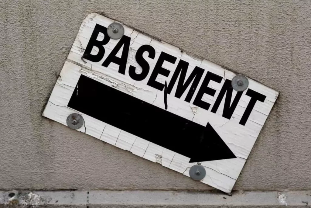 basement sign
