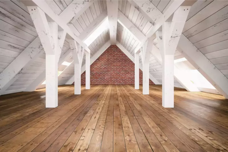 attic storage space
