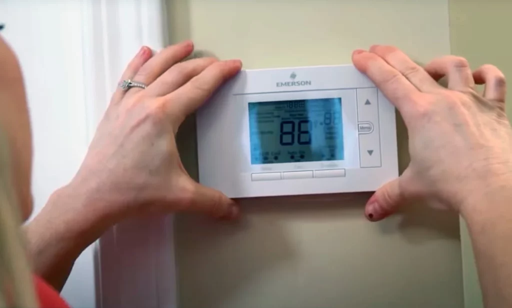 checking thermostat is level