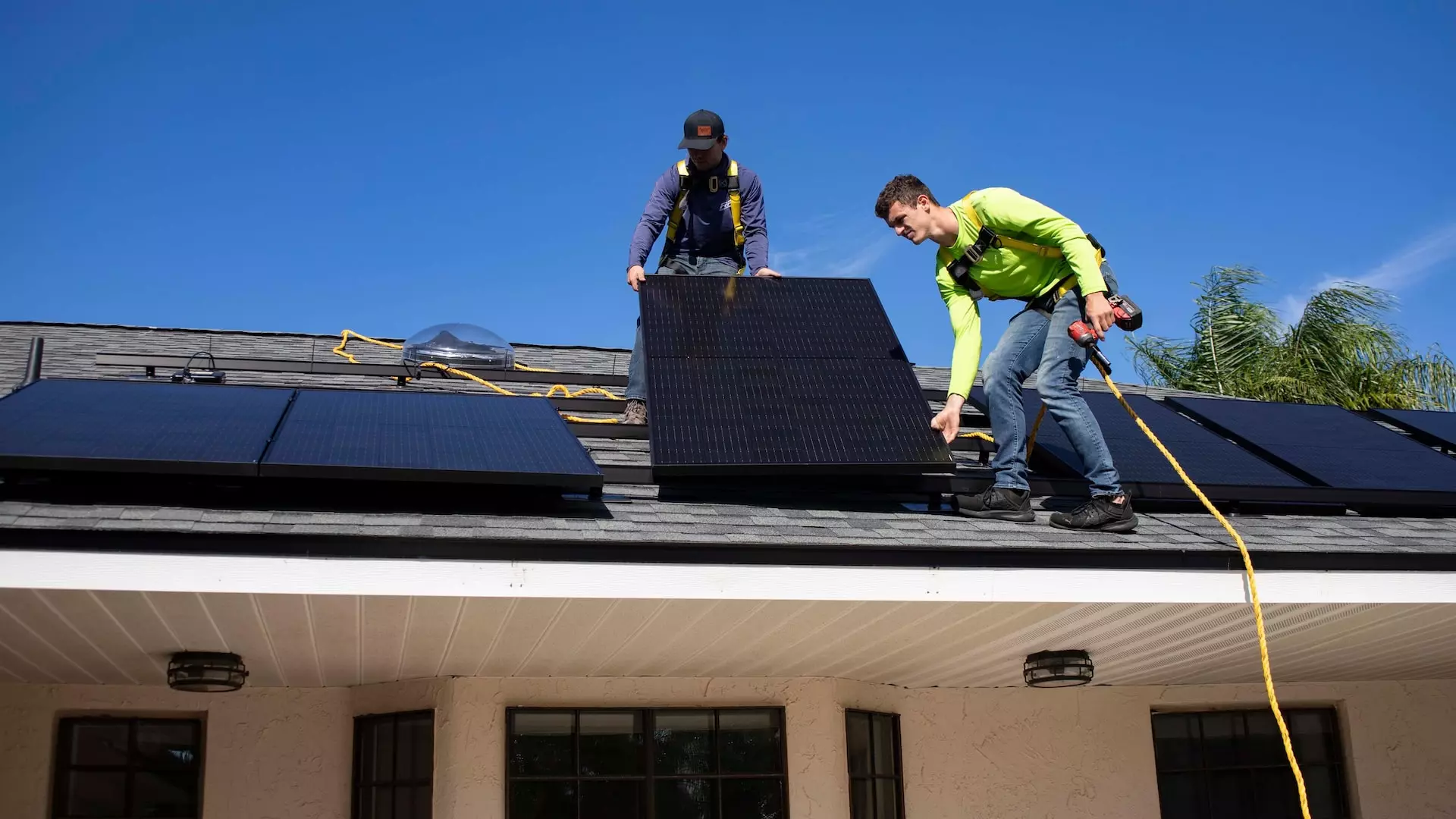 roofers installing solar