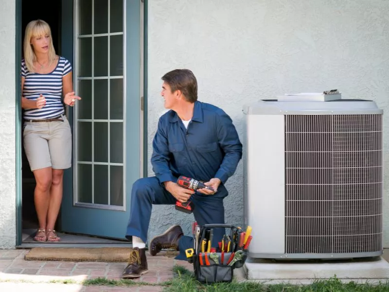 homeowner buying a new AC