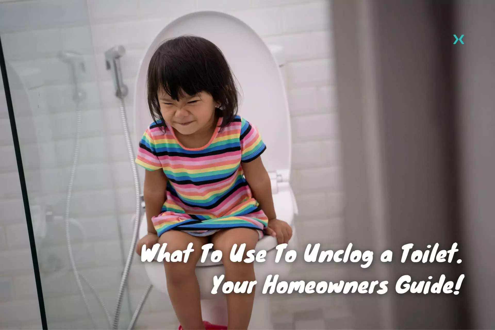 What To Use To Unclog a Toilet. young girl on a toilet