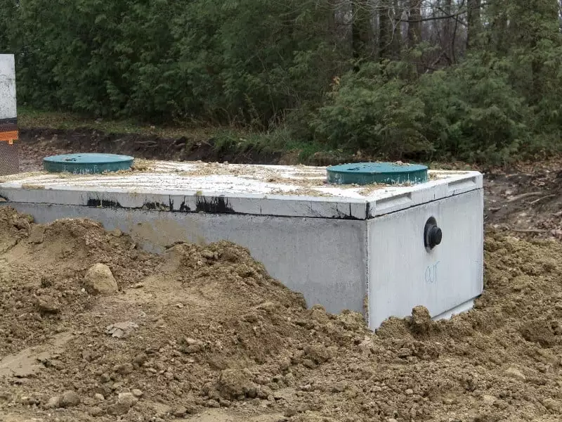 concrete style septic tank